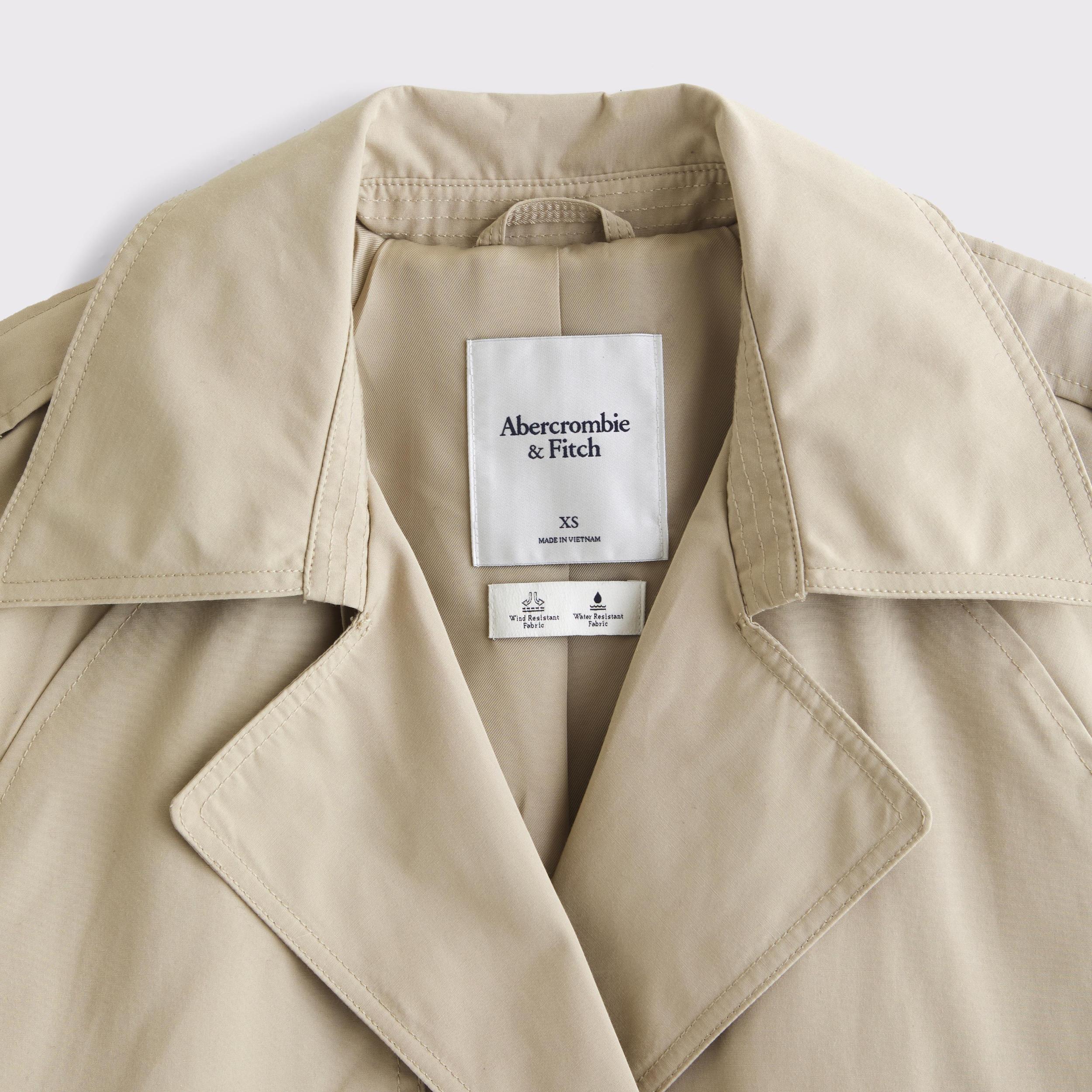 Relaxed Short Trench Coat Product Image