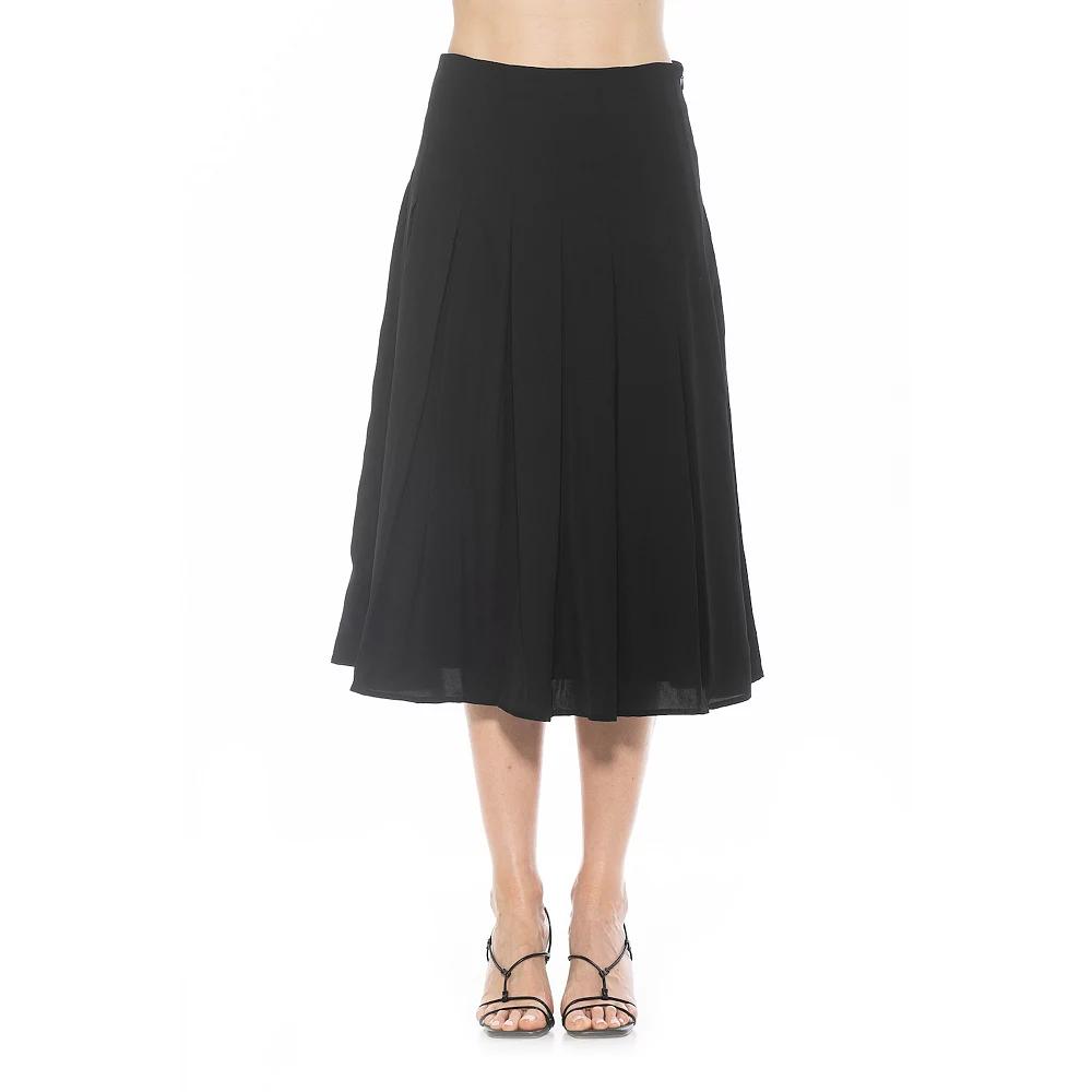 Women's ALEXIA ADMOR Shilo Midi Length Pleated Skirt,  Product Image