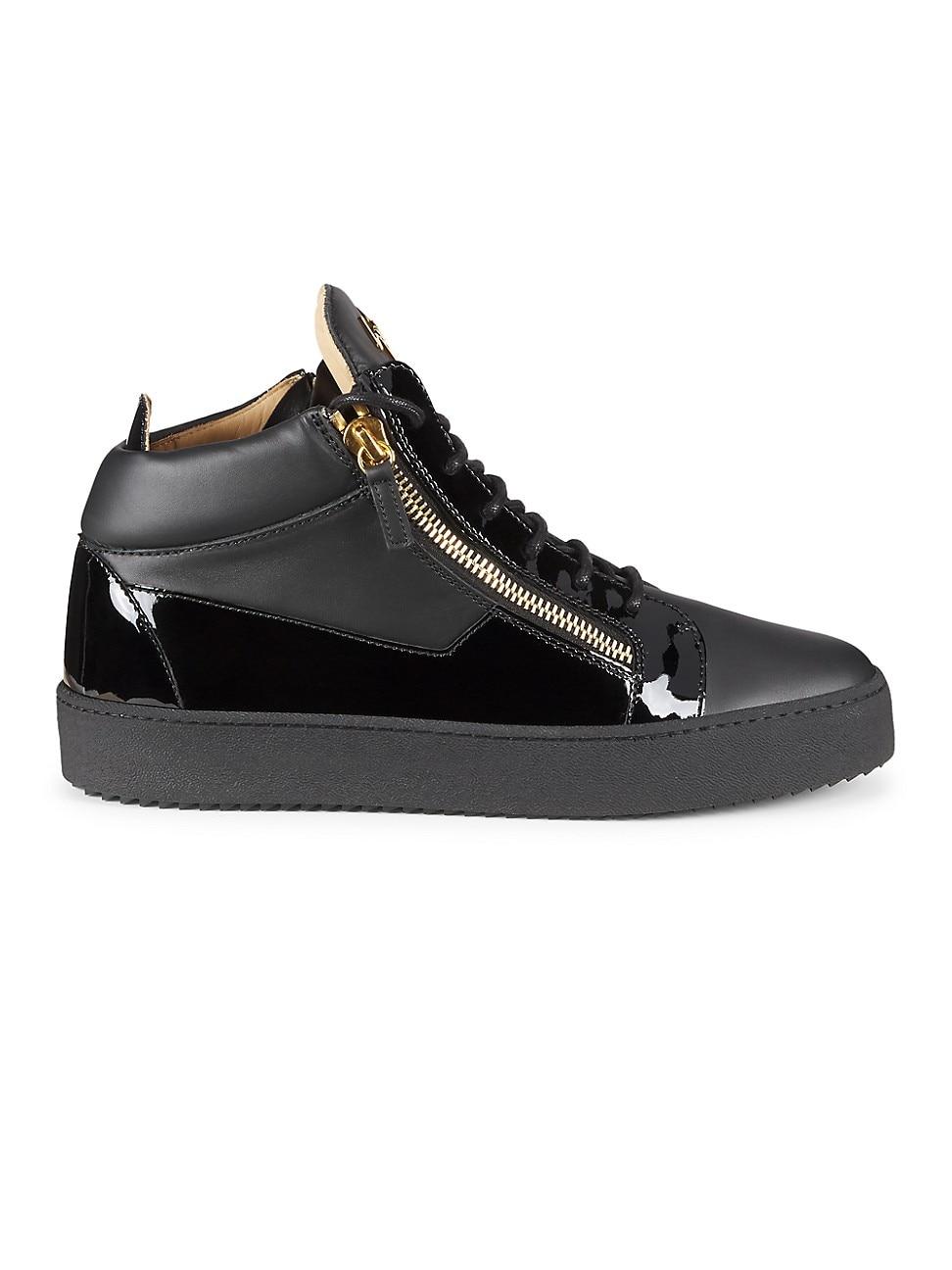 Mens Birel Mid-Top Leather Sneakers Product Image