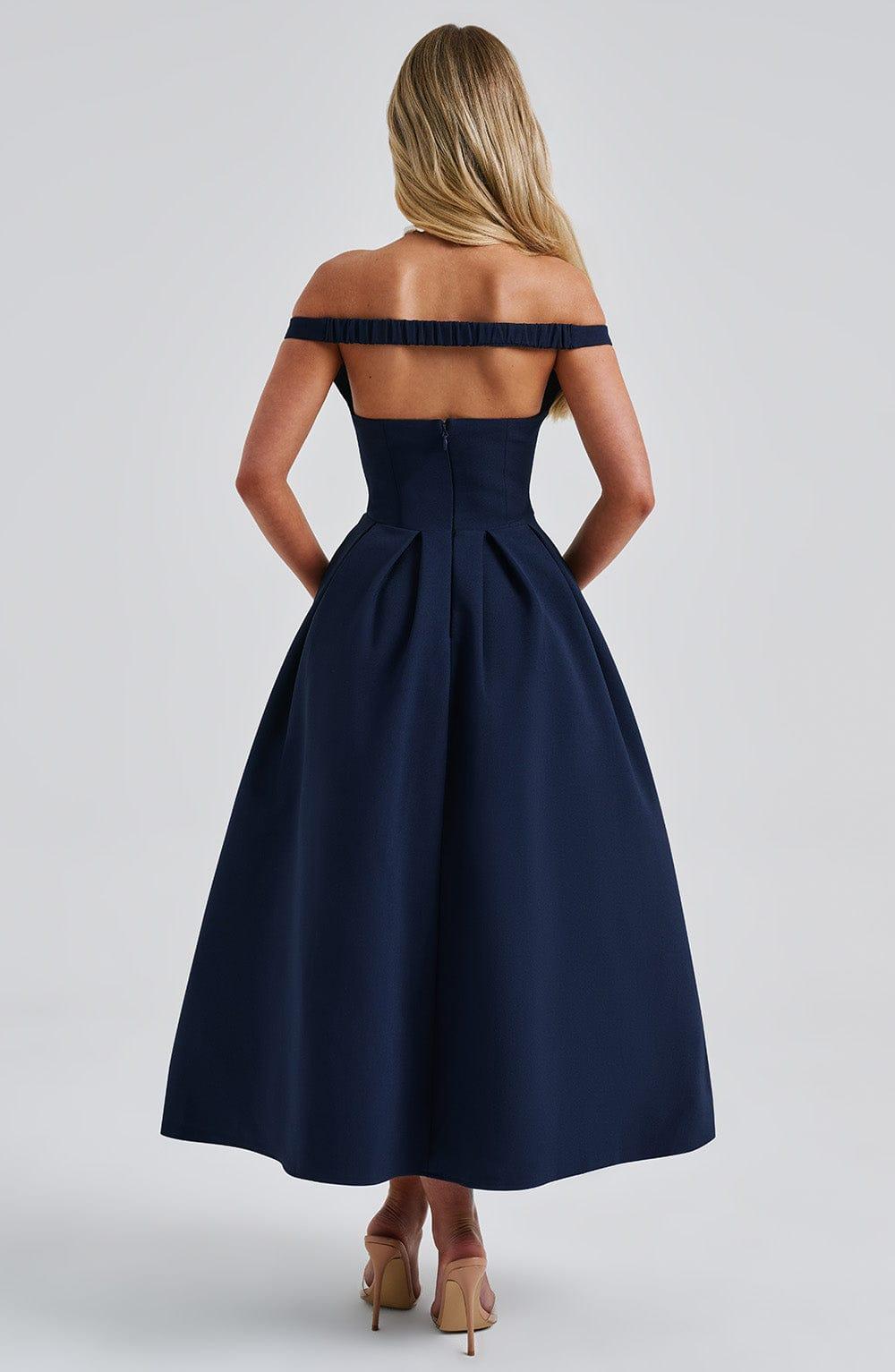 Lanetta Midi Dress - Navy Product Image