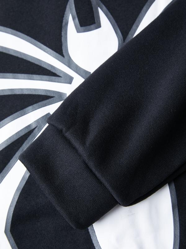 Men's Punk Spider Print Full Zip Oversized Hoodie Product Image