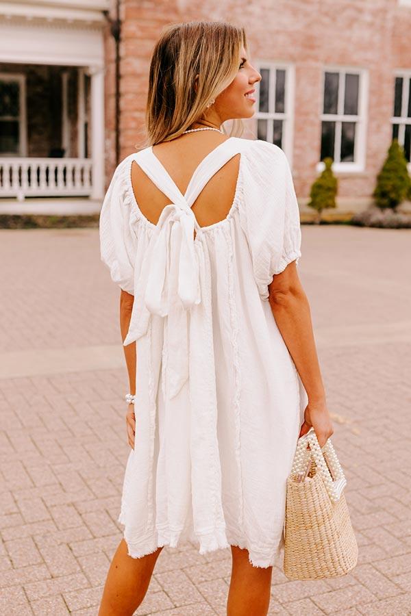 California Casa Shift Dress In Ivory Product Image