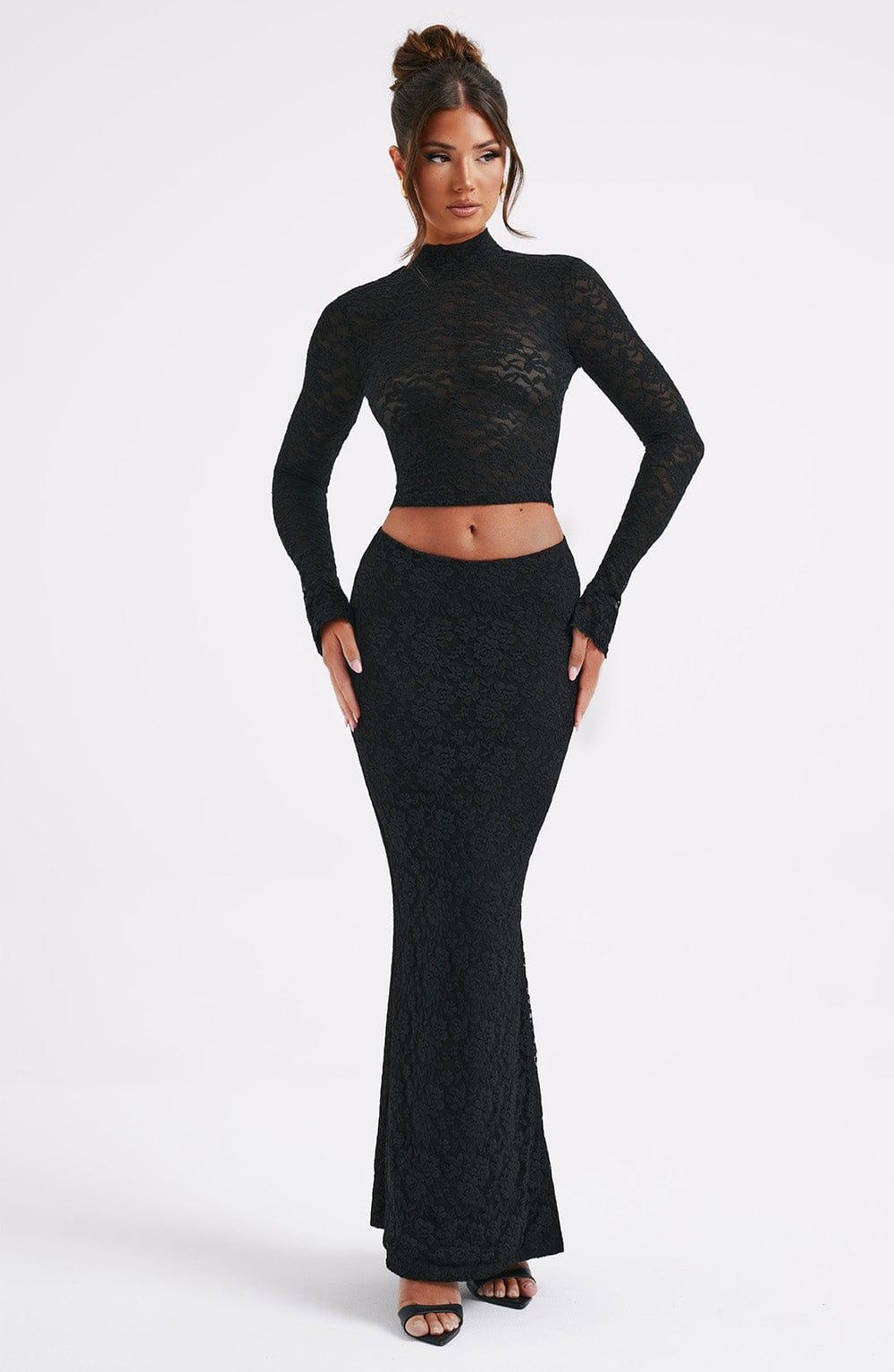 Fernanda Maxi Skirt - Black Product Image