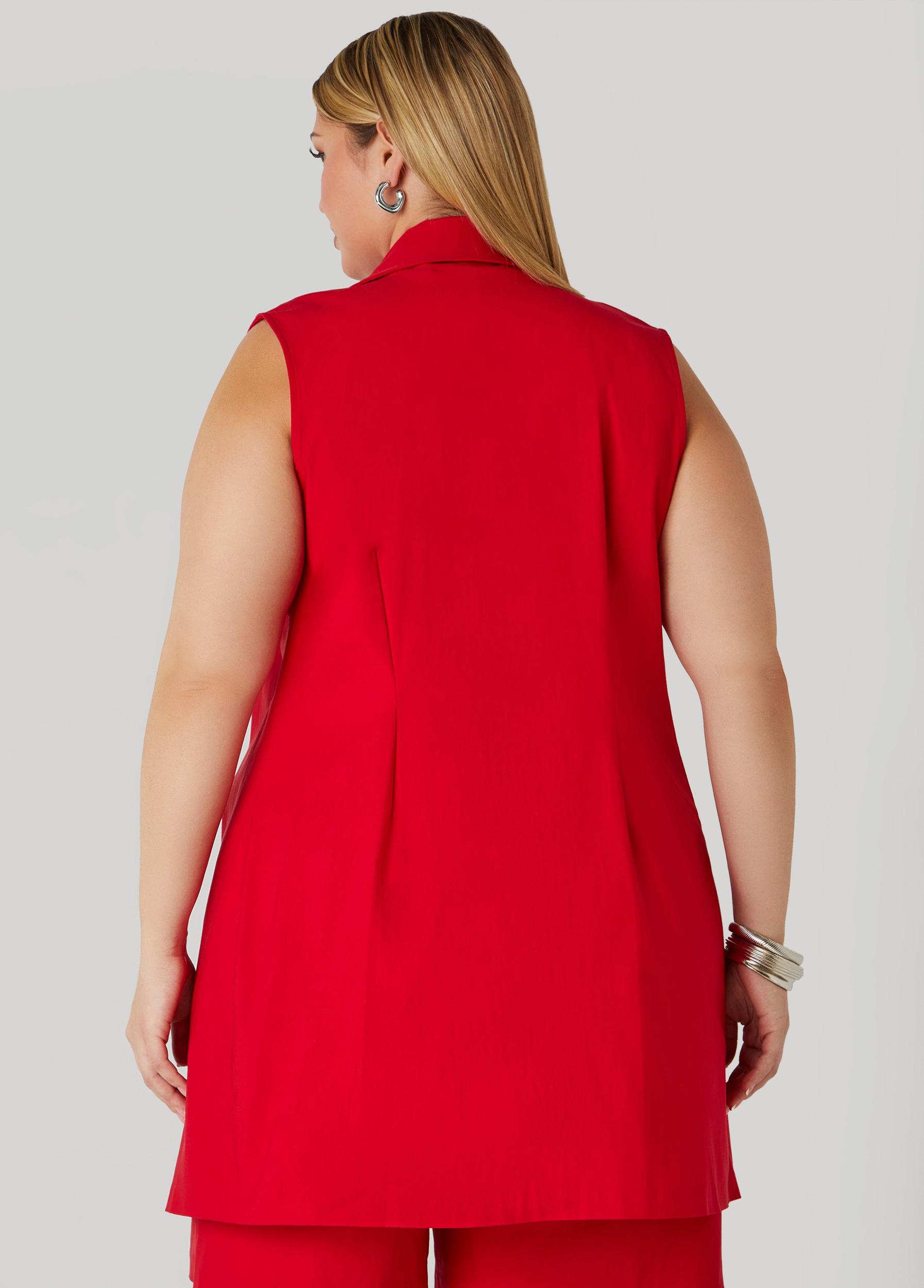 Plus Size Button Embellished Shorts Ashley Stewart Product Image