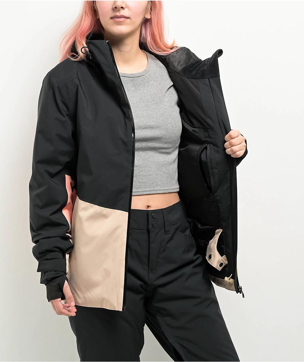 Roxy Women's Peakside True Black 10K Snowboard Jacket 2025 Product Image