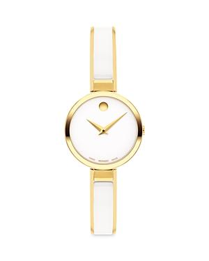 Womens Moda Bangle Goldtone Stainless Steel & Ceramic Watch Product Image