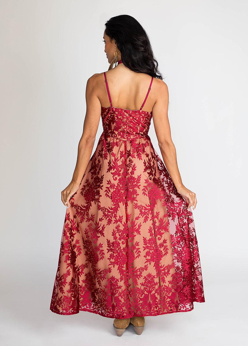 Holli Dress in Red Wine Female Product Image