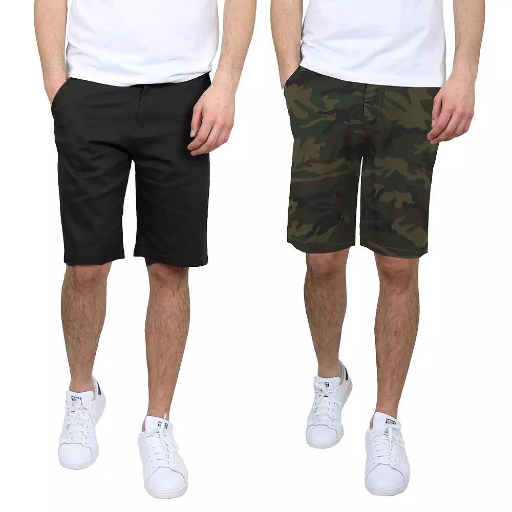 Men's Galaxy 10.5" 5-Pocket Flat-Front Slim-Fit Stretch Chino Shorts 2-Pack,  Product Image