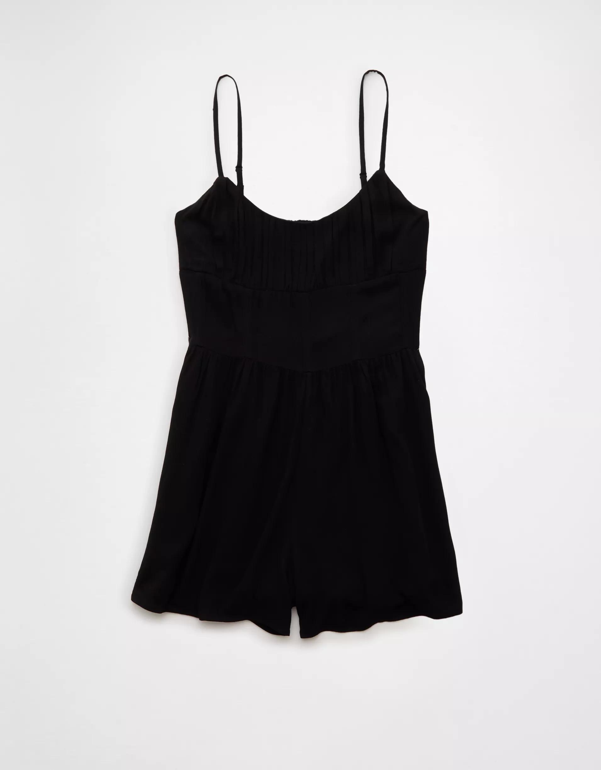 AE Ruched Bodice Corset Romper Product Image