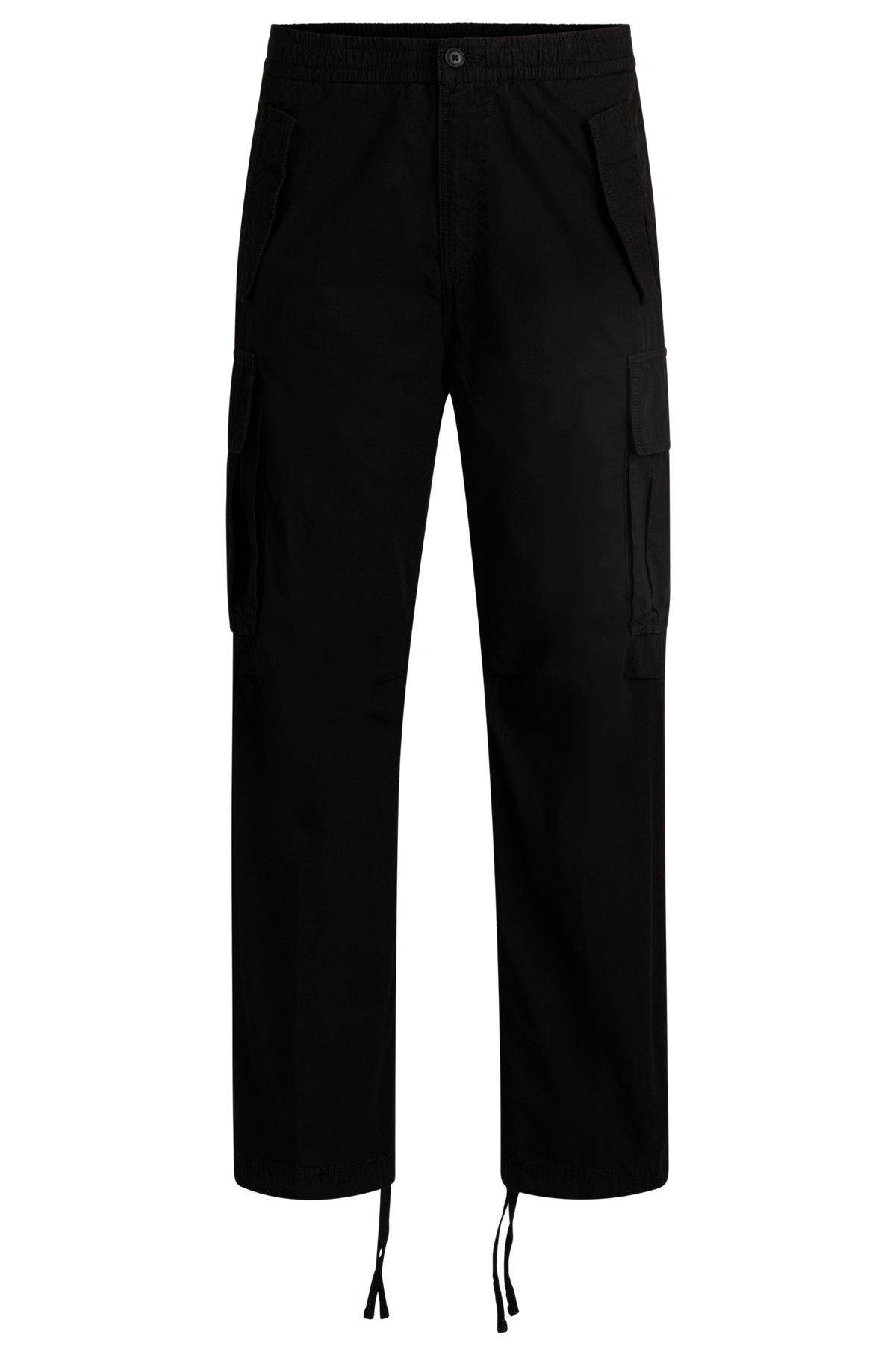 Baggy-fit cargo trousers in ripstop cotton Product Image
