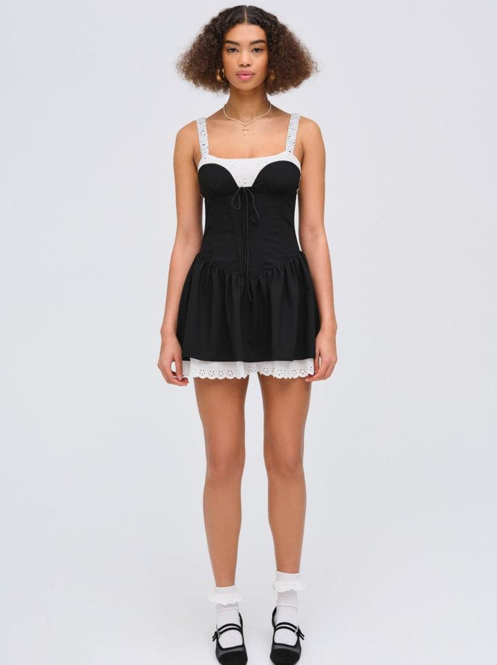 Minette Mini Dress — Black Product Image