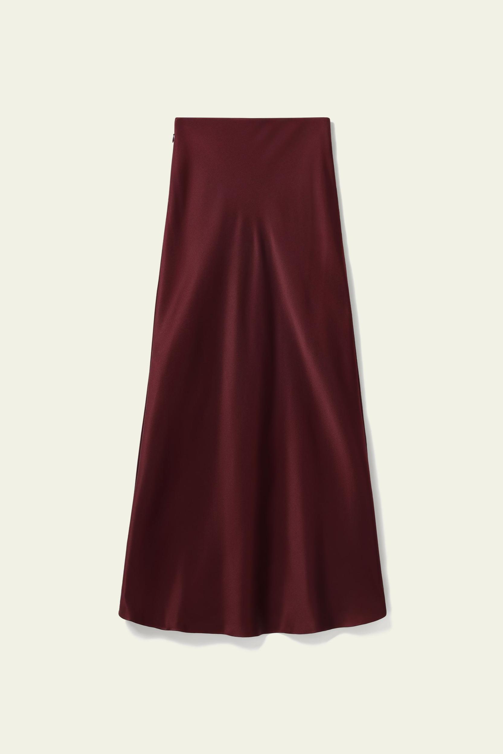 LILYSILK Silk Skirt - Women - Artichoke Mulberry Silk - Eco-Friendly Ankle-Length Skirt 6 Product Image