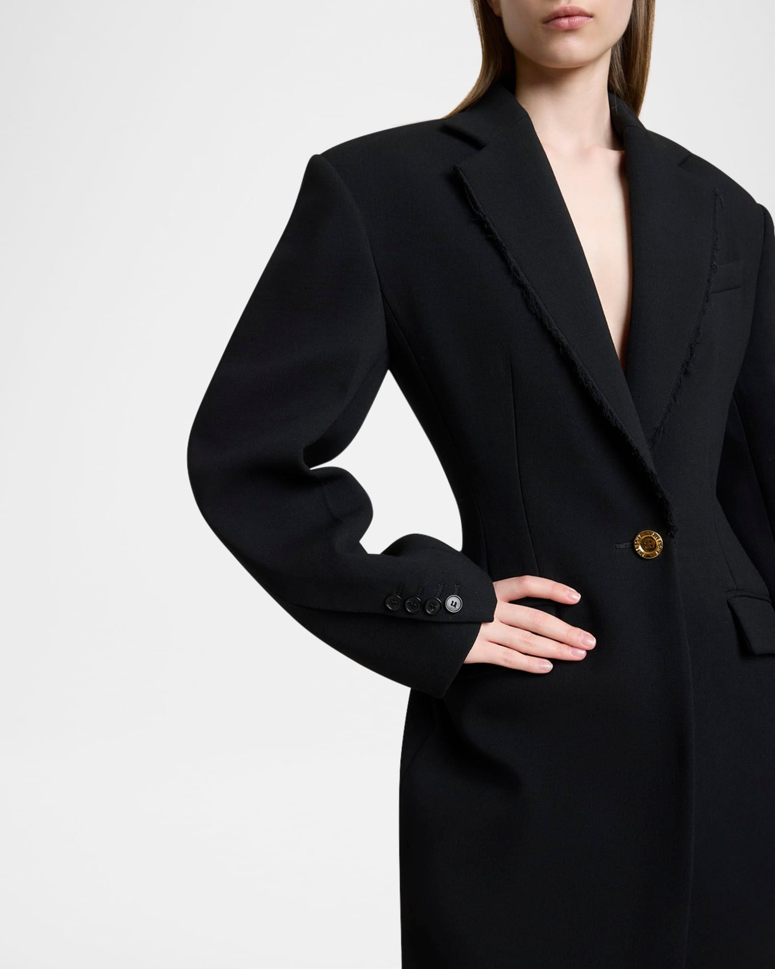 Wool-Blend Cocoon Coat Product Image