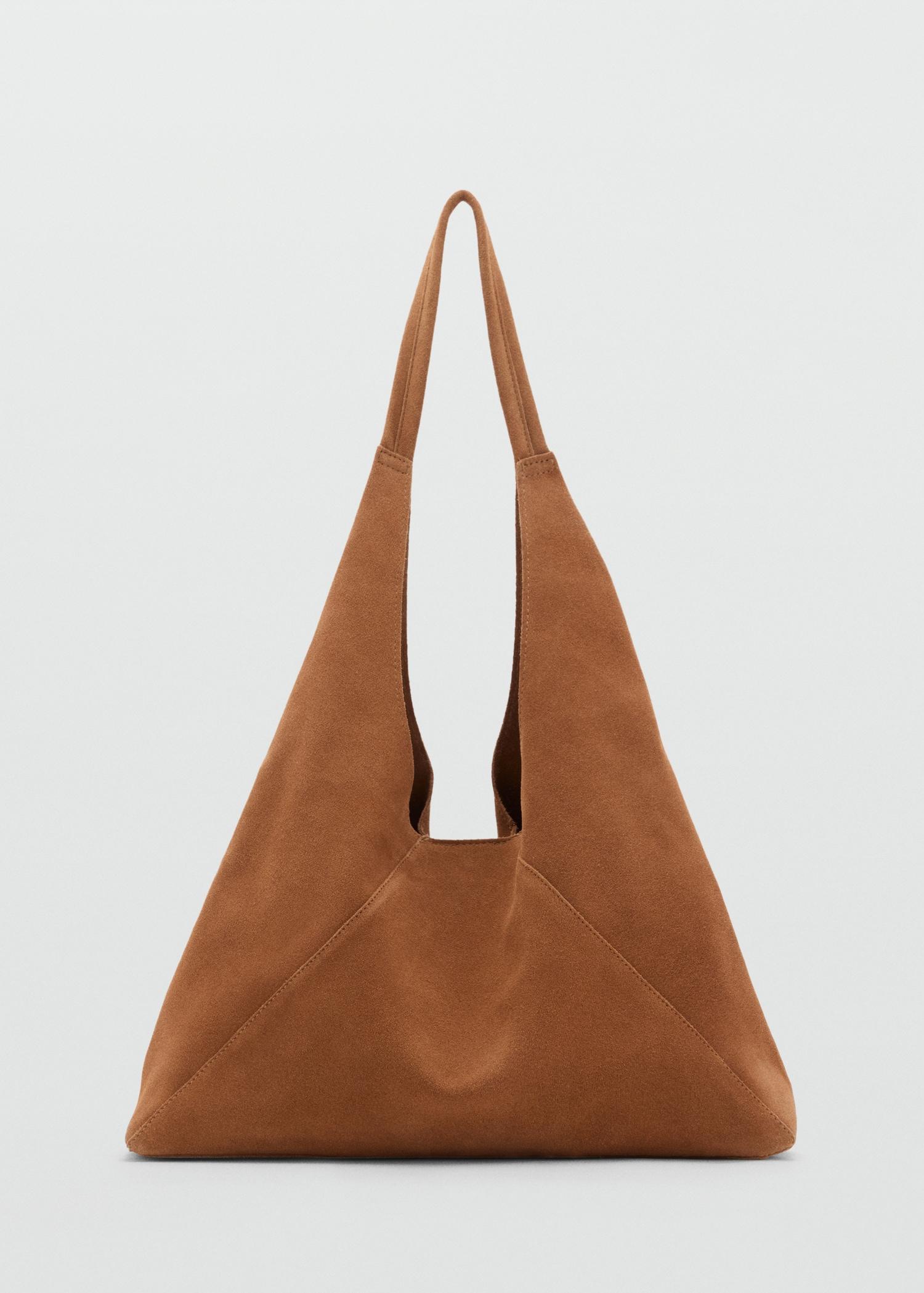 Suede shoulder bag - Women | MANGO USA Product Image
