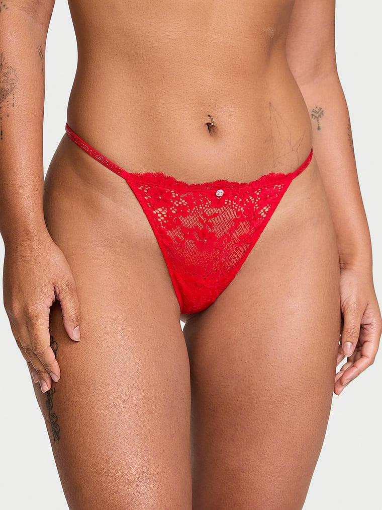 Twinkle Strap Lace V-String Panty Product Image