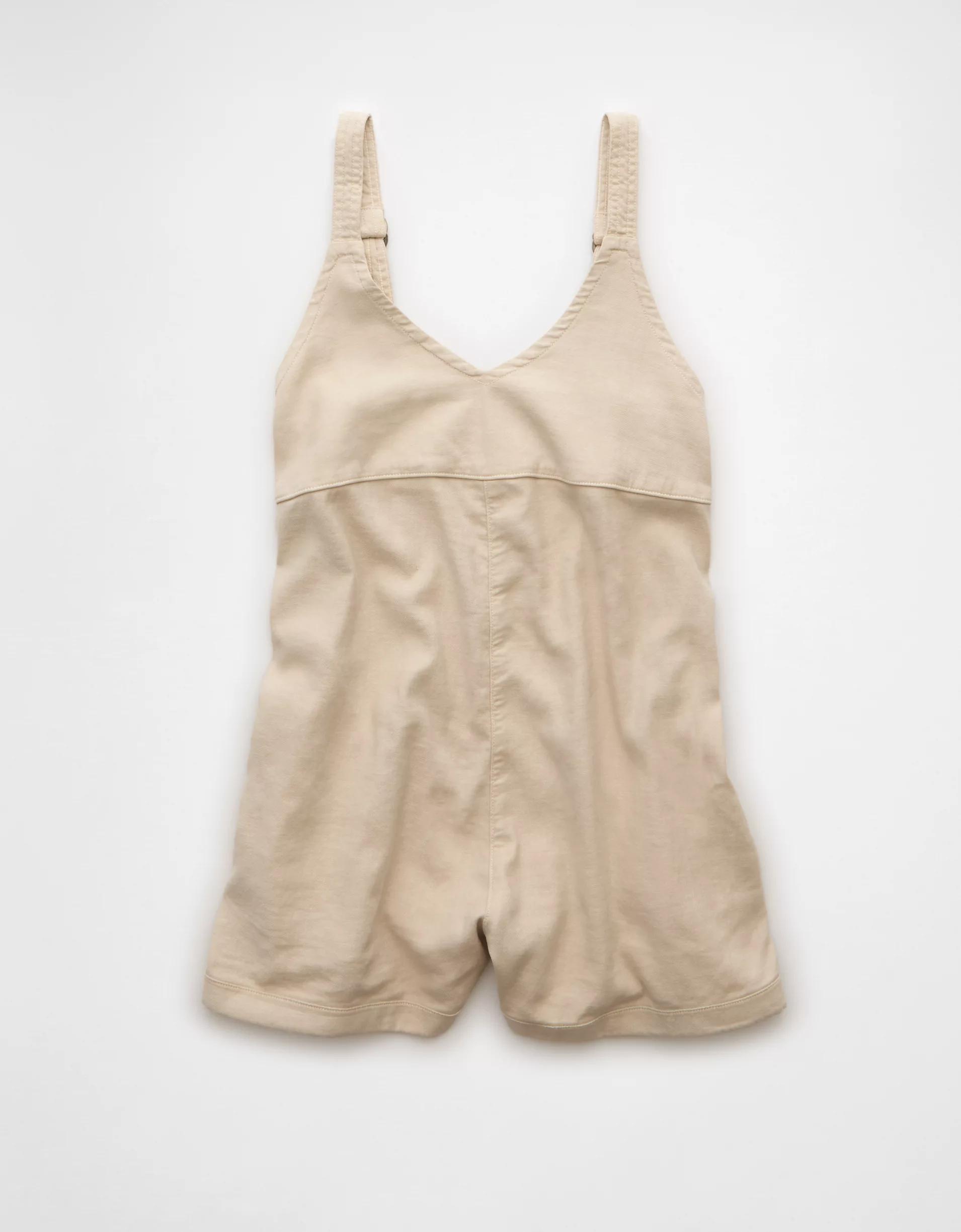 AE Linen-Blend Baggy Short Overall Product Image