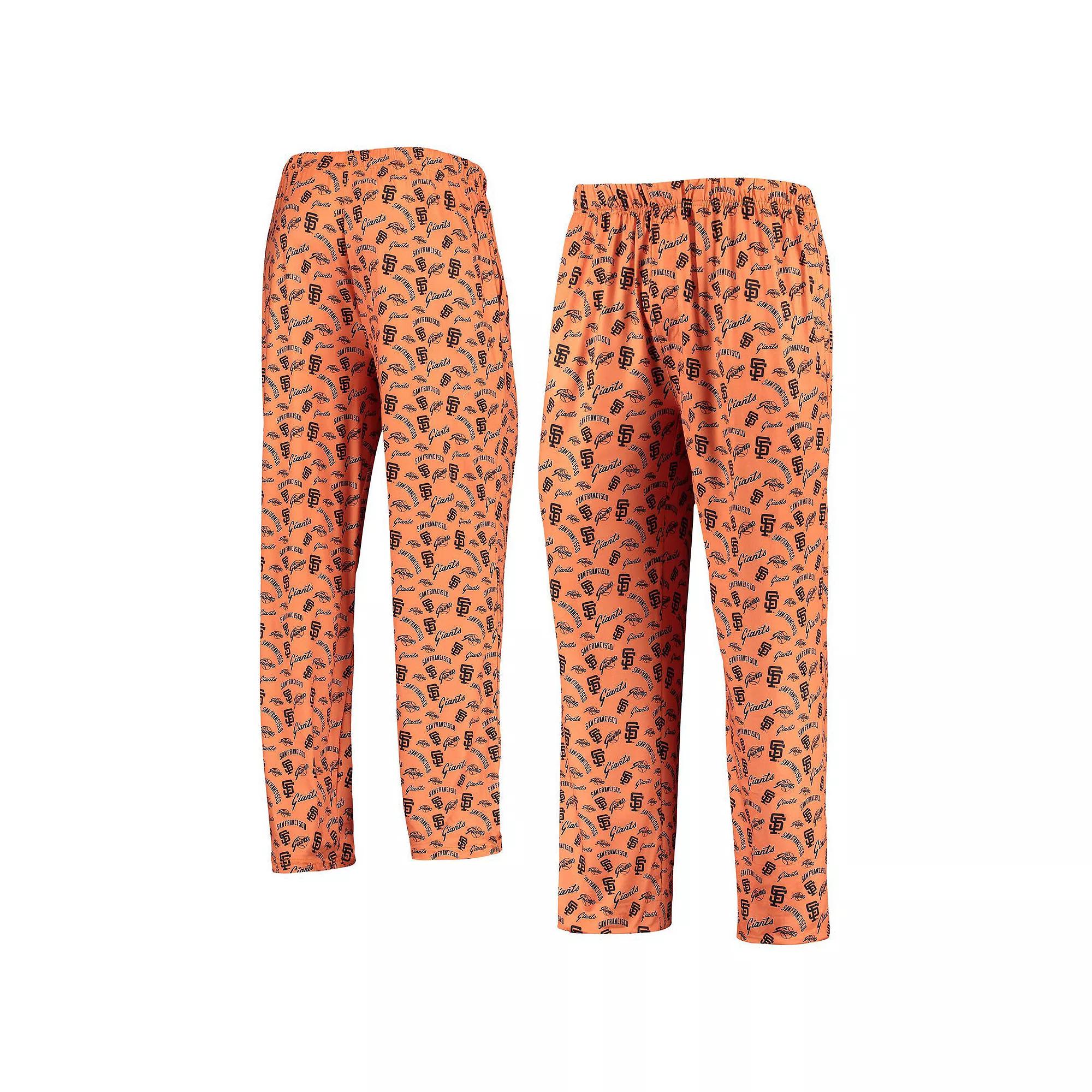 Men's FOCO Orange San Francisco Giants Cooperstown Collection Repeat Pajama Pants,  Product Image
