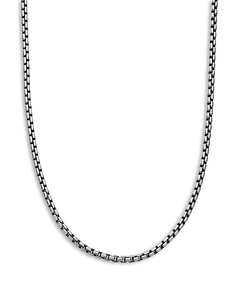 Womens Sterling Silver Box Link Necklace Product Image