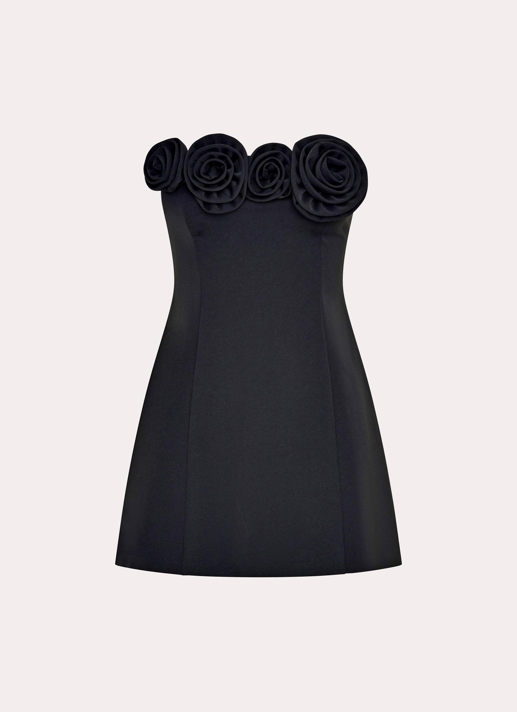 Patsie Strapless Mini Dress - Black Product Image