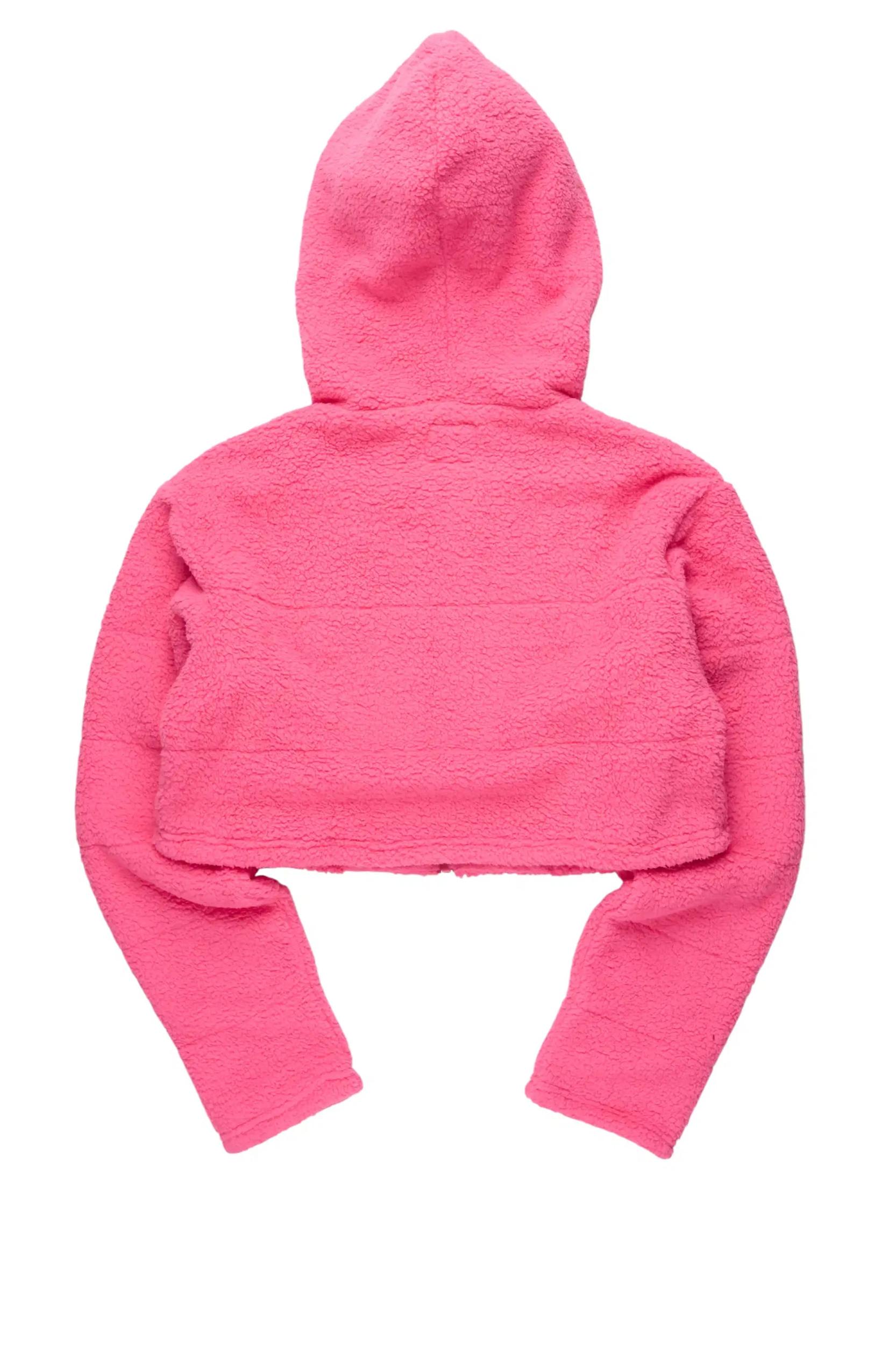 Kimani Hot Pink Sherpa Jacket Female Product Image