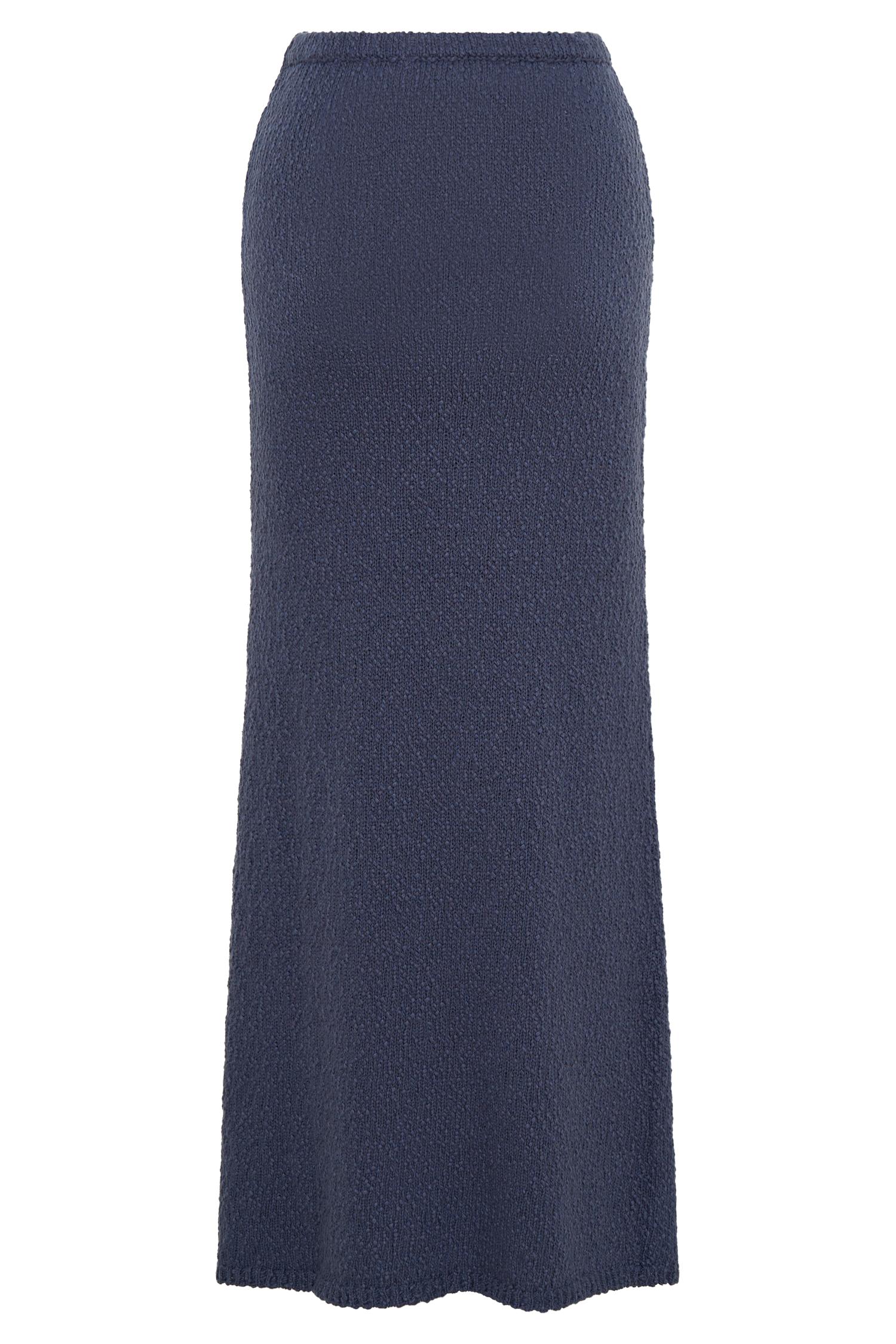 Moira Boucle Maxi Skirt - Steel Product Image