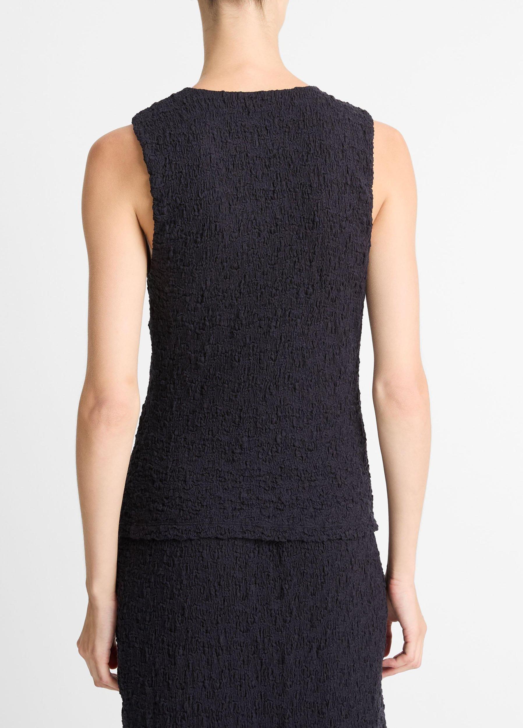 Smocked Cotton-Blend Shell Product Image