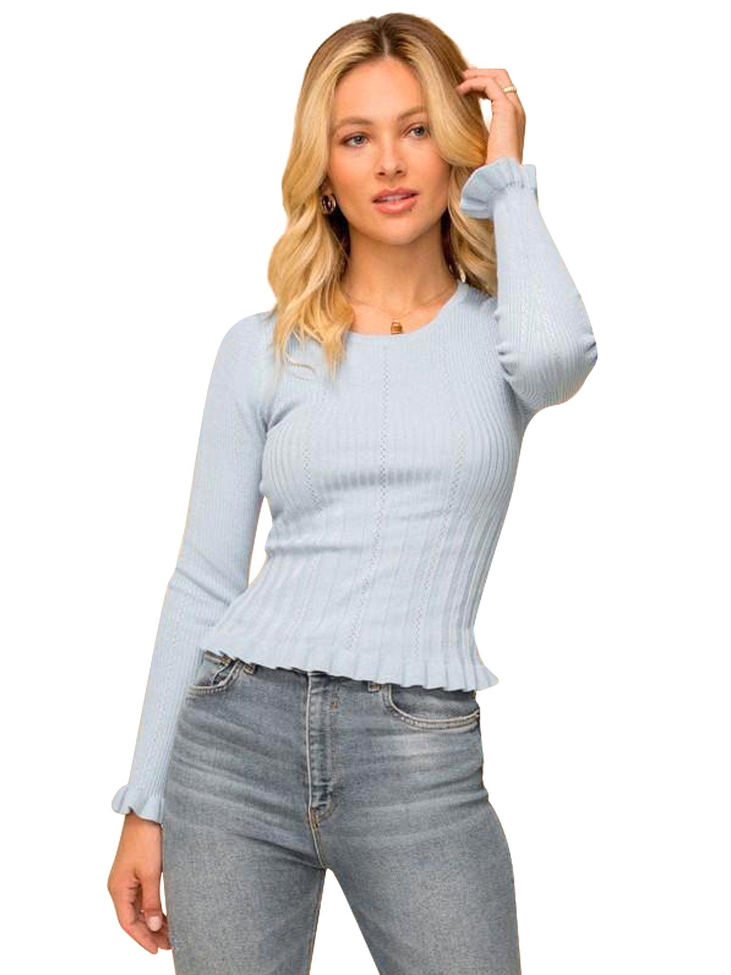 Hem & Thread Frill Edge Sweater Product Image