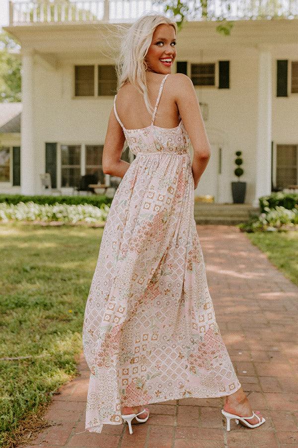 Island Vacay Maxi Dress in Rose Quartz Product Image