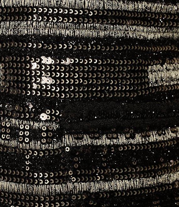 Muse by Marchesa Hazel Metallic Tweed Round Neck Long Sleeve Long Sleeve Mid Length Coordinating Jacket Product Image