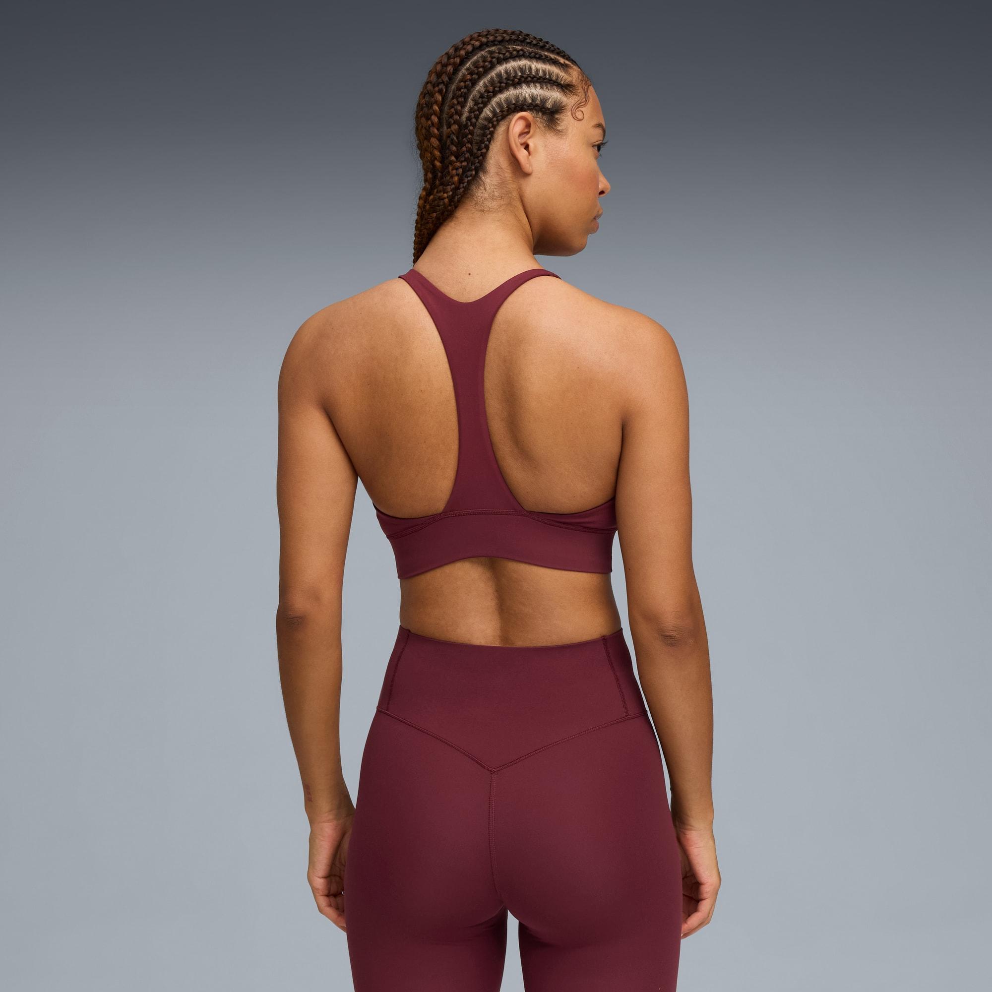 PUMA Shapeluxe High Neck Women's Moisture Wicking, Mid Impact Sports Bra Product Image