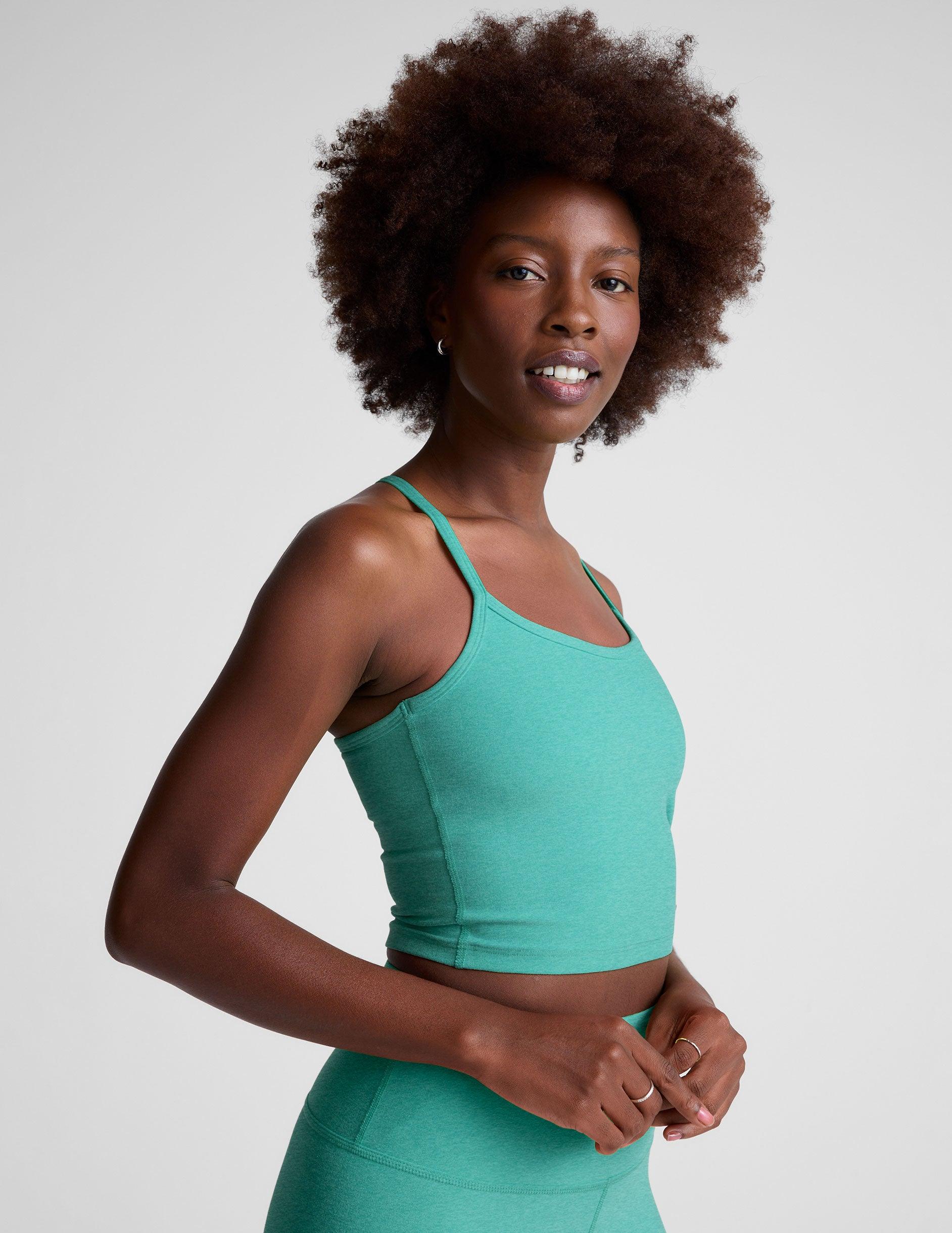 Spacedye Slim Racerback Cropped Tank Product Image