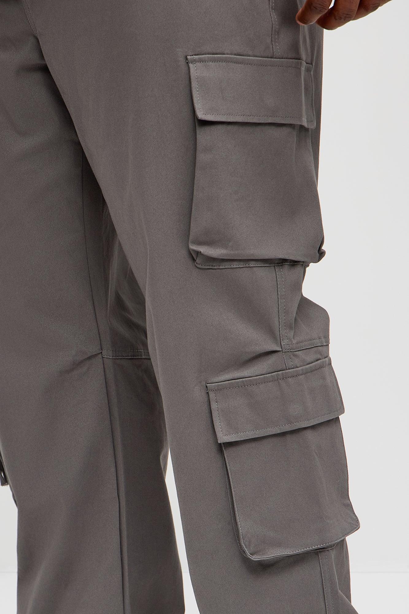 Stay On It Straight Cargo Pants - Grey Product Image