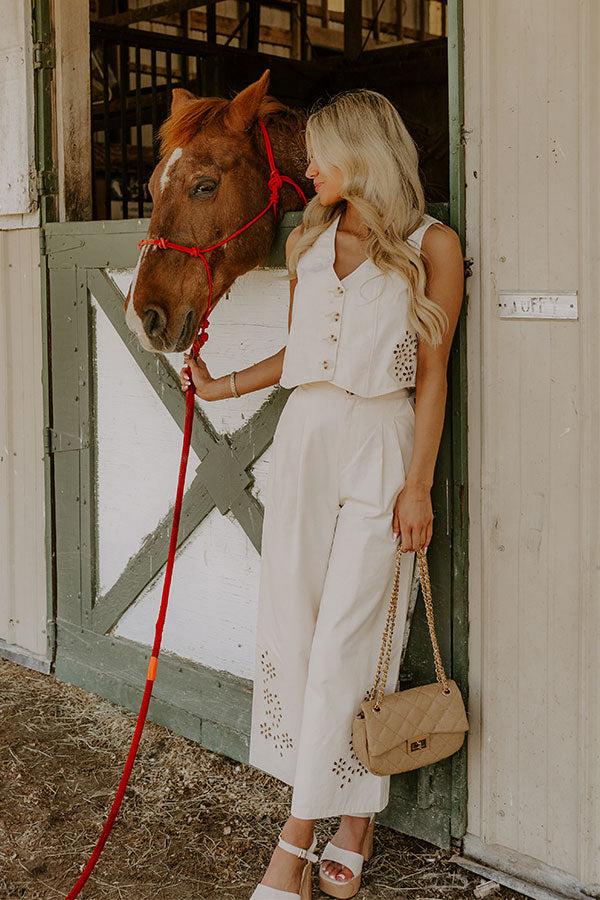 Soho Lifestyle Eyelet Vest Top Product Image