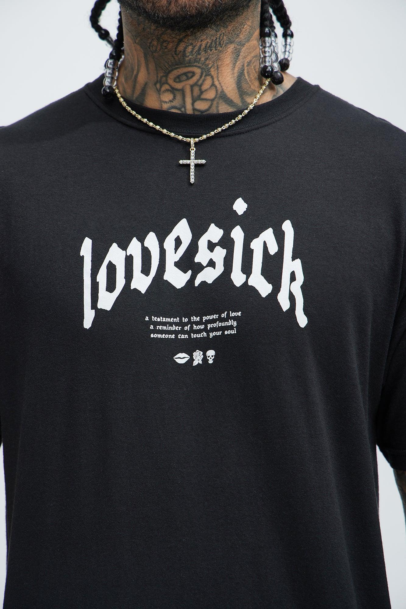 Lovesick Soul Short Sleeve Tee - Black Product Image