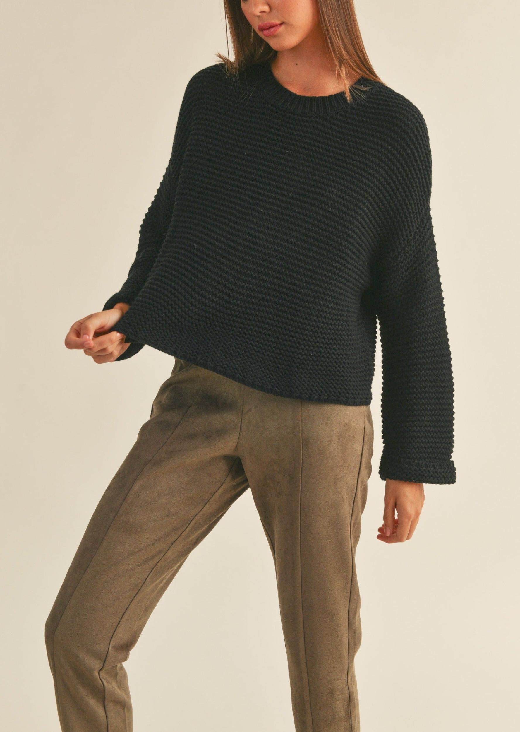 Knitted Round Neck Sweater Product Image