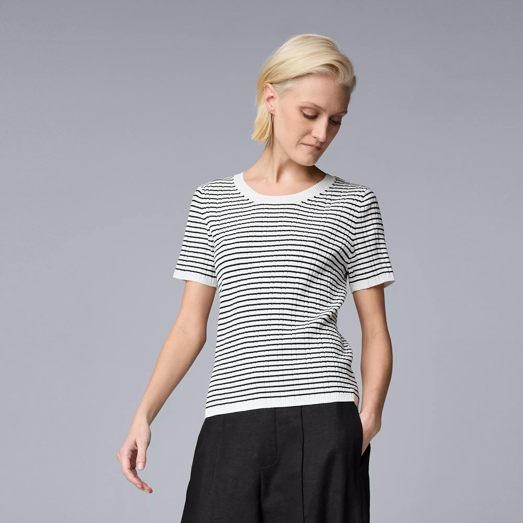 Womens Simply Vera Vera Wang Sweater Tee Product Image