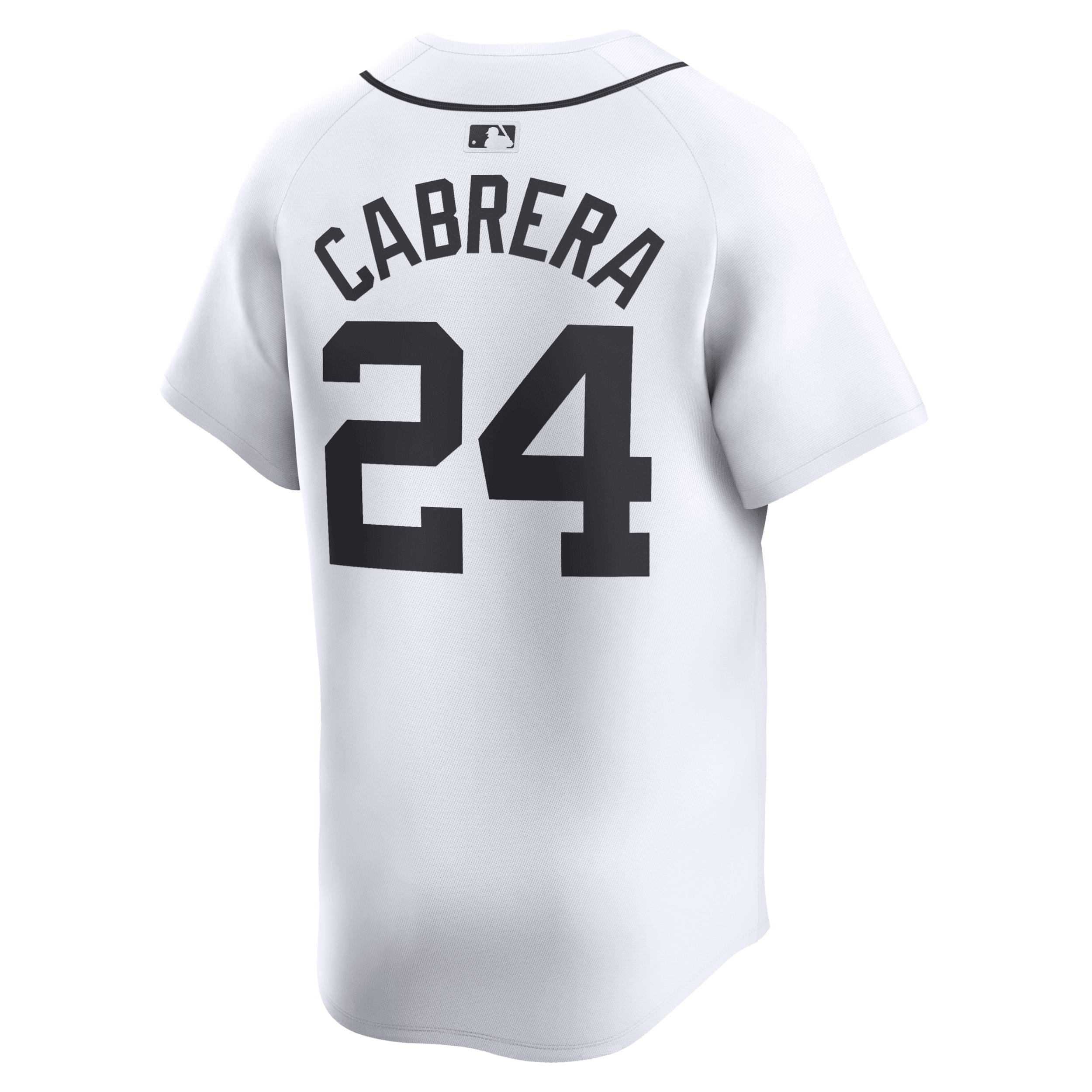 Men's Nike Miguel Cabrera White Detroit Tigers Home Limited Player Jersey, Size: Large Product Image