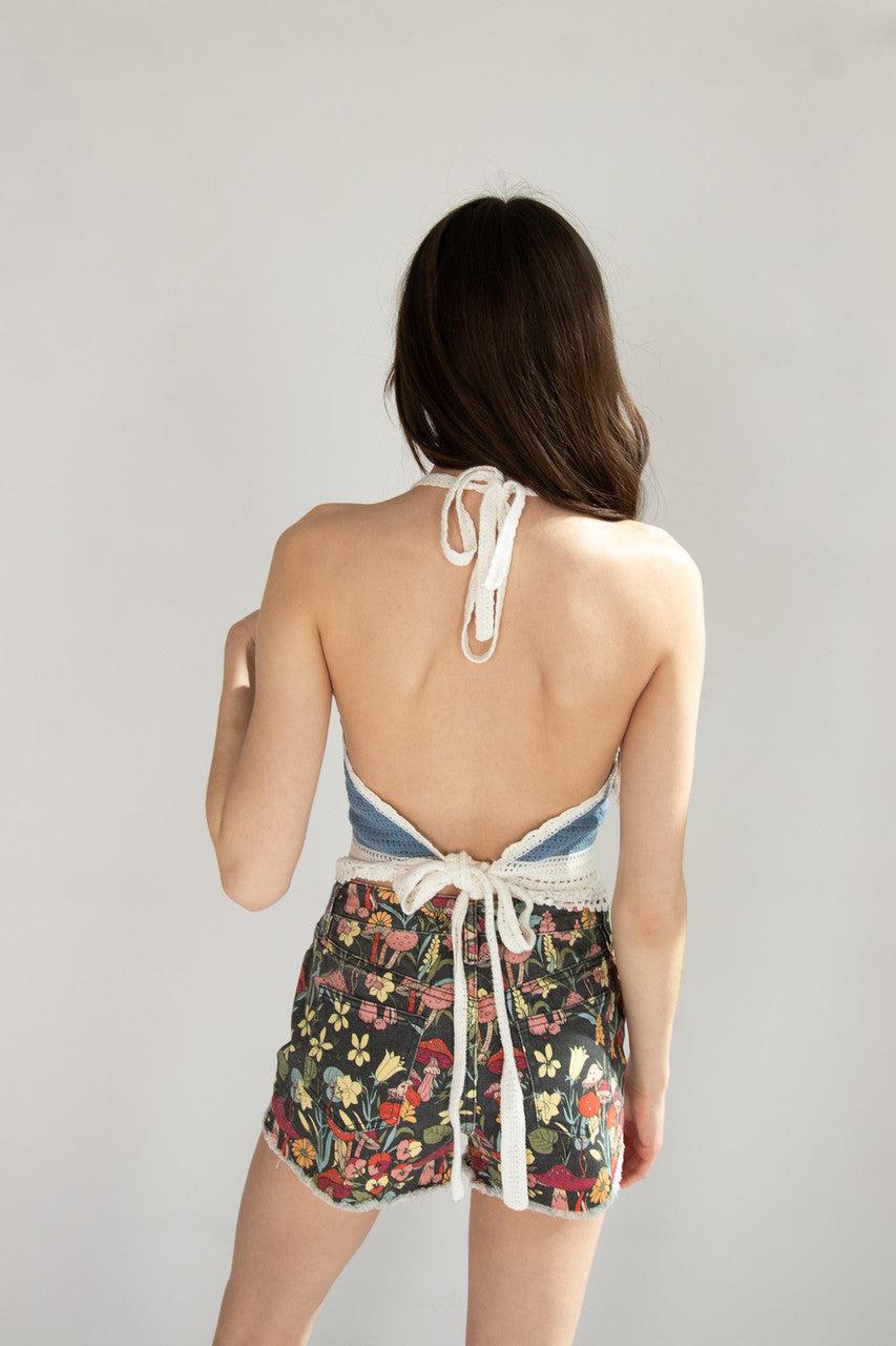 Crochet Mushroom Halter Top Product Image
