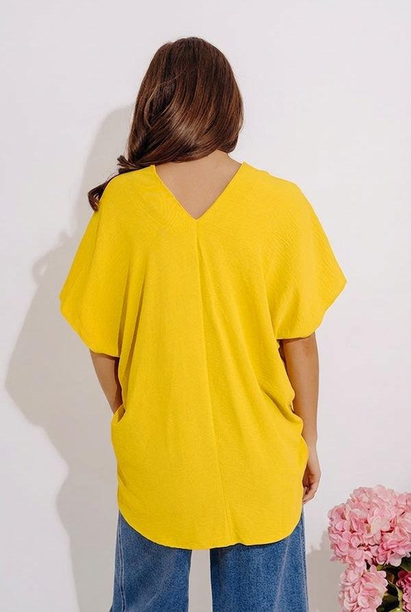 Sunshine Splendor Shift Top in Yellow Product Image