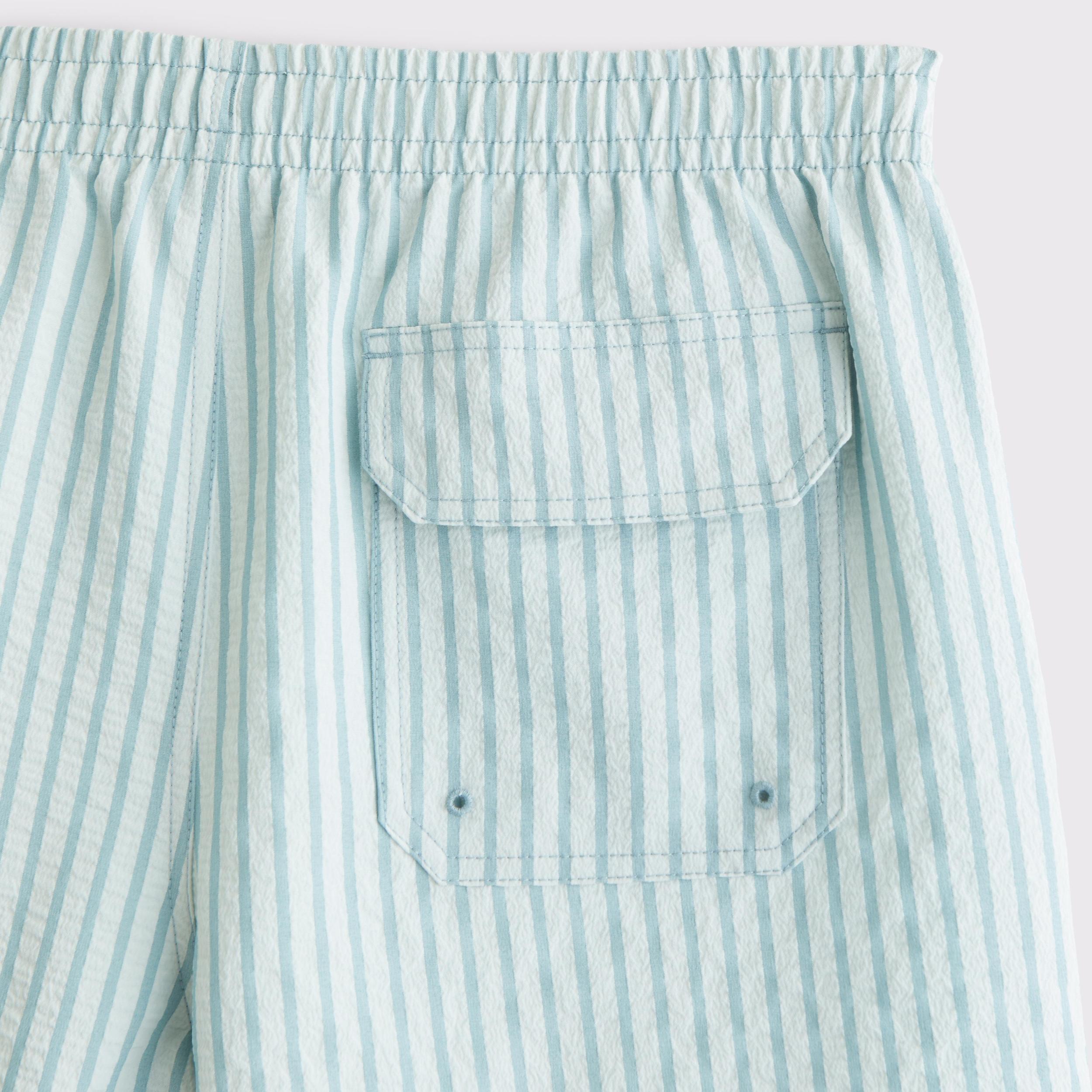 Pull-On Micro-Seersucker Swim Trunk Product Image