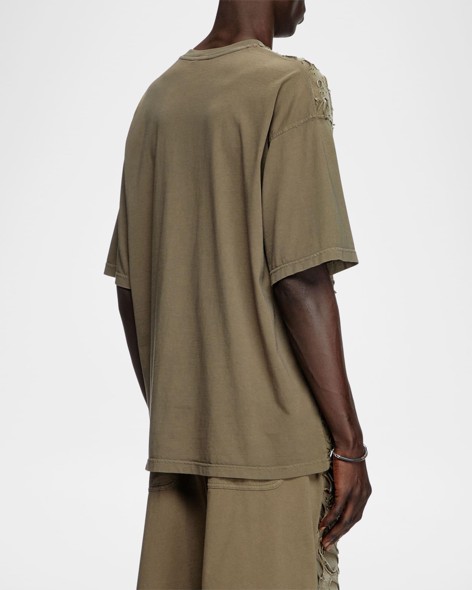 Mens T-Shirt with Hole Detail Product Image