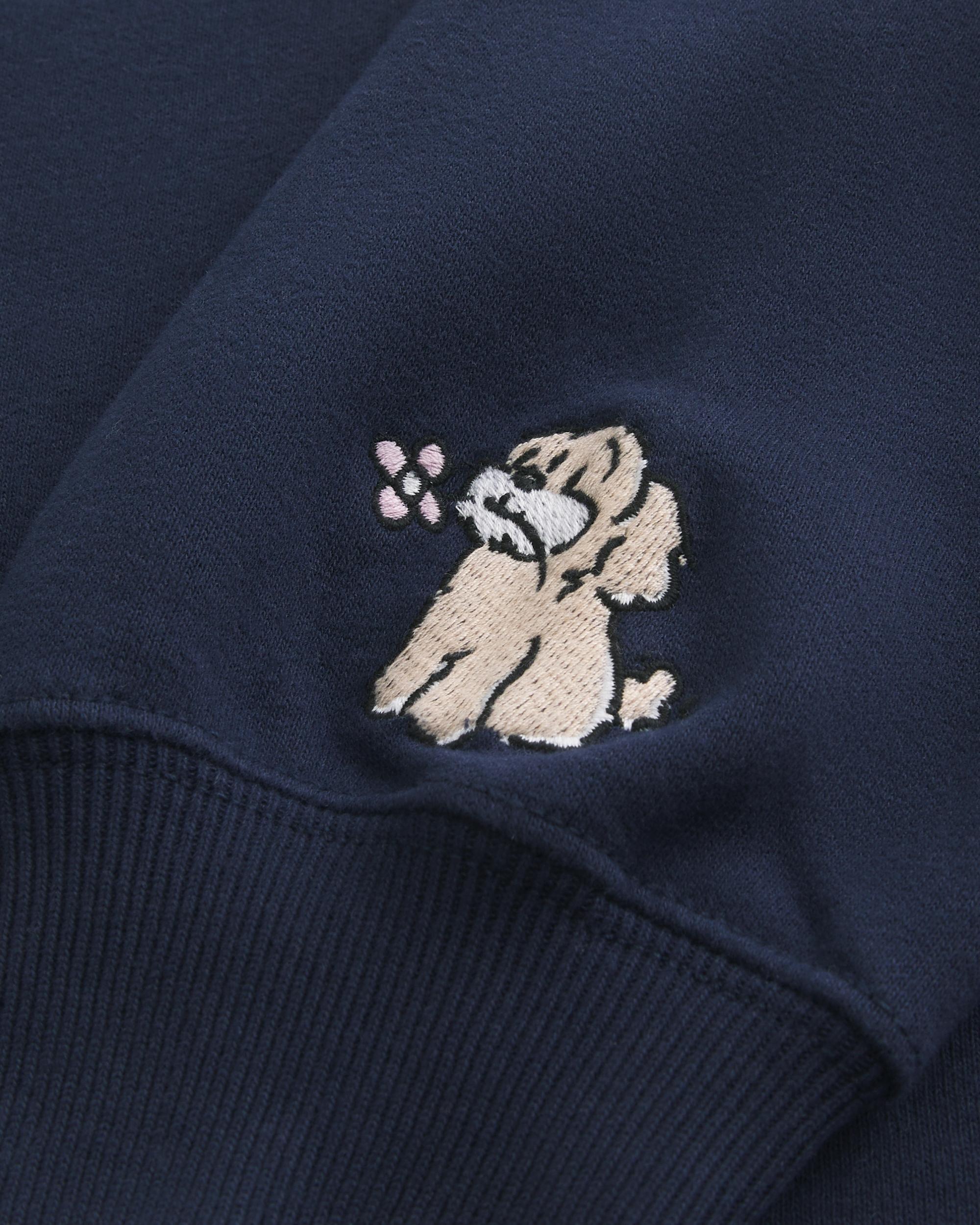 Easy Graphic Double Off-the-Shoulder Sweatshirt Product Image