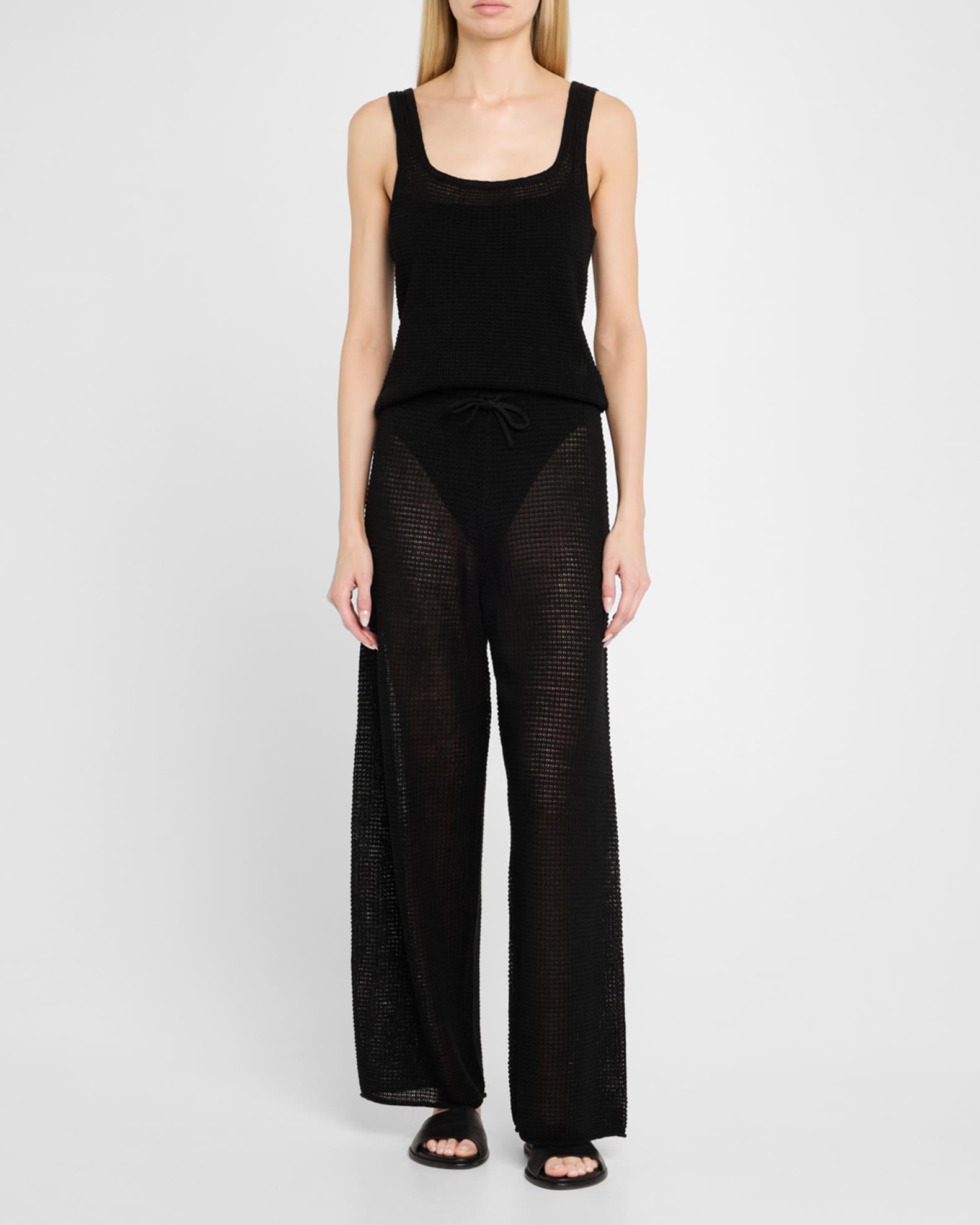 Linen Knit Drawstring Pants Product Image