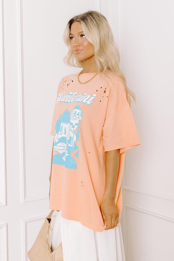 Santorini Distressed Oversized Tee Product Image
