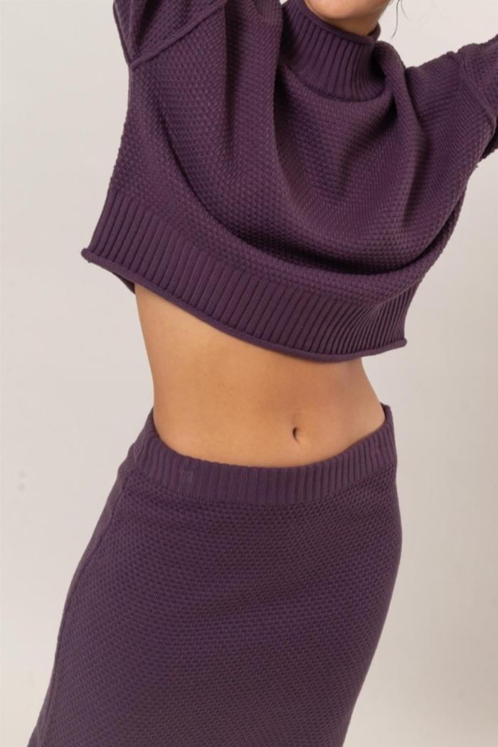 Sweater Knit Midi Skirt Product Image