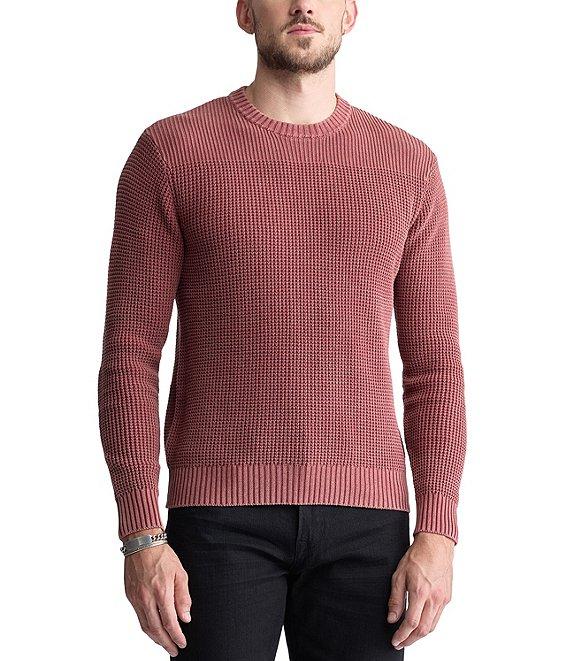 Buffalo David Bitton Long Sleeve Washy Textured Knit Sweater Product Image