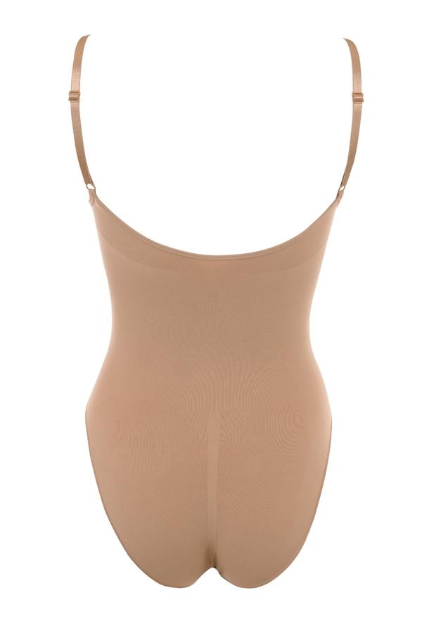  sculpting full brief bodysuit almond Product Image