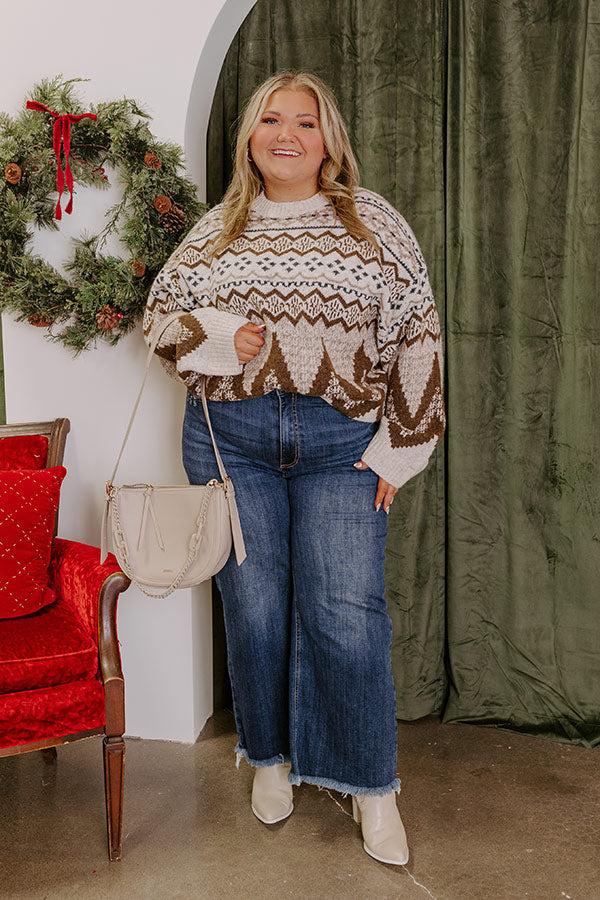 Fireside S'mores Knit Sweater Curves Product Image