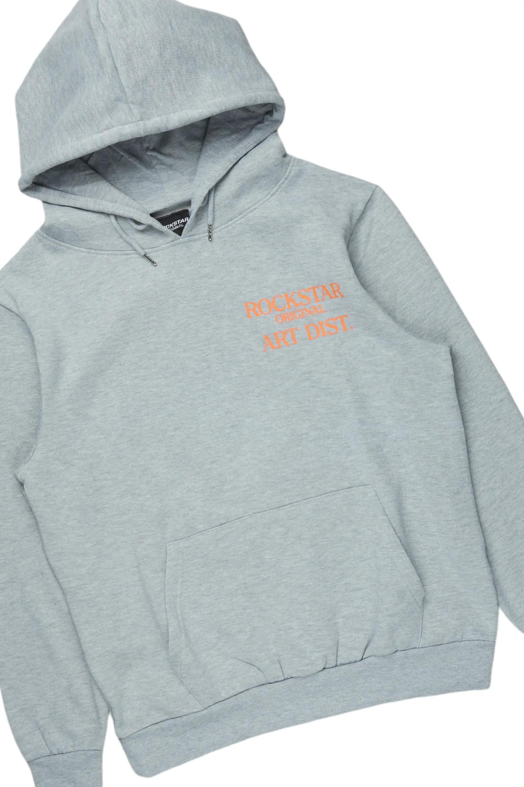 Briggs Heather Grey Hoodie/Super Stacked Flare Track Set Male Product Image