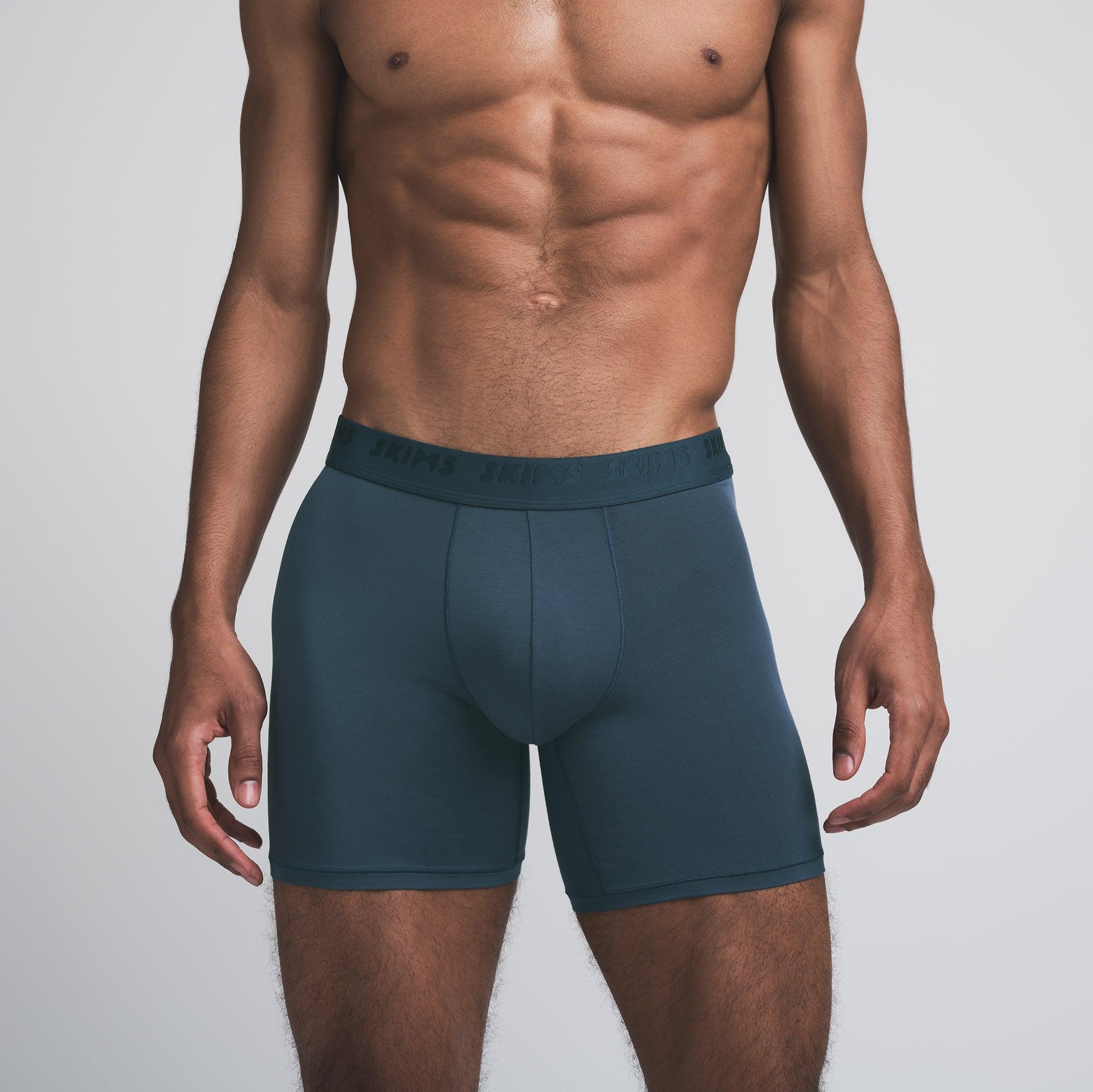 SKIMS STRETCH MENS 5" BOXER BRIEF 3-PACK | INDIGO MULTI Product Image